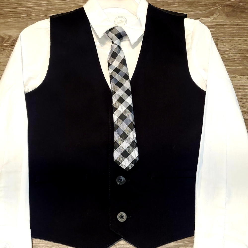 Boys Dress Top/Tie/Vest
